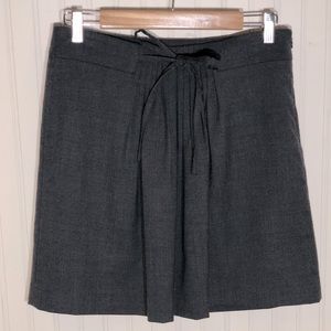 Gray Front Pleated Wool Blend Mini Skirt, Gap, sz8